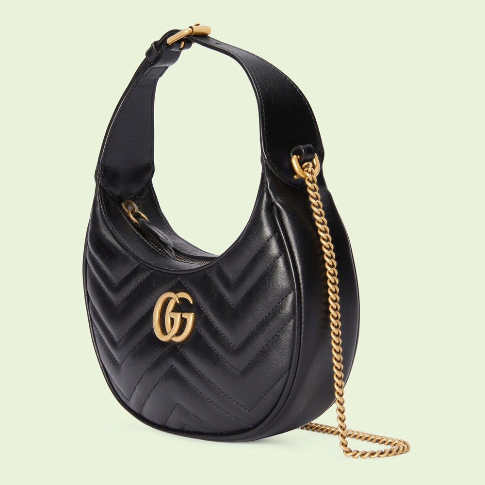 Gucci Marmont half-moon-shaped mini bag 699514 DTDHT 1000 - Photo-2