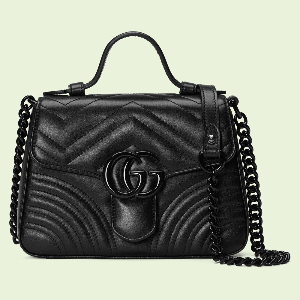 Gucci GG Marmont mini top handle bag 702563 DTDFV 1000