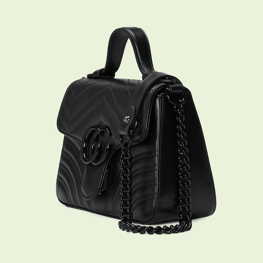 Gucci GG Marmont mini top handle bag 702563 DTDFV 1000 - Photo-2