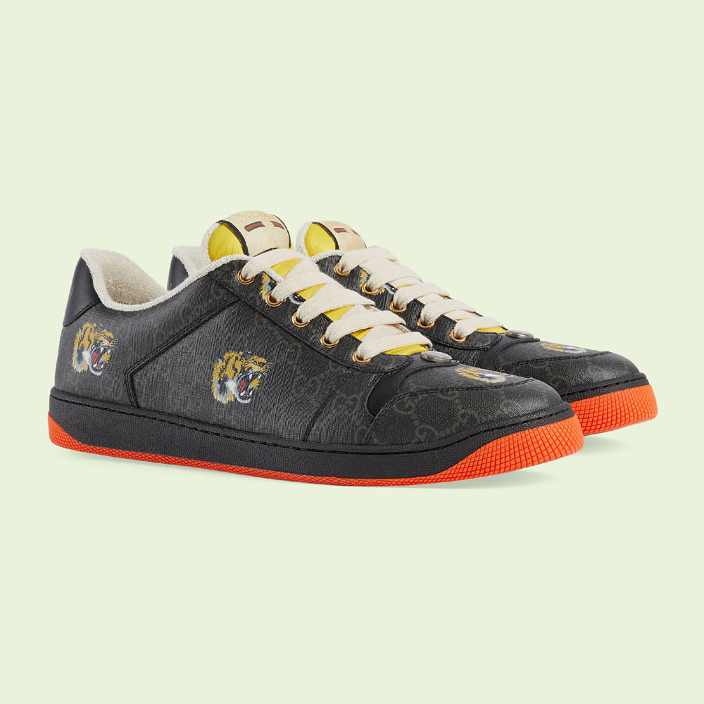 Gucci Screener sneaker tiger print 703151 UXV40 1098 - Photo-2