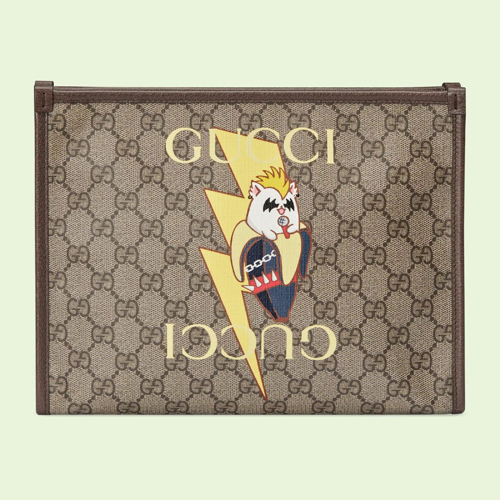 Gucci Bananya print pouch 703805 U5YAG 8679