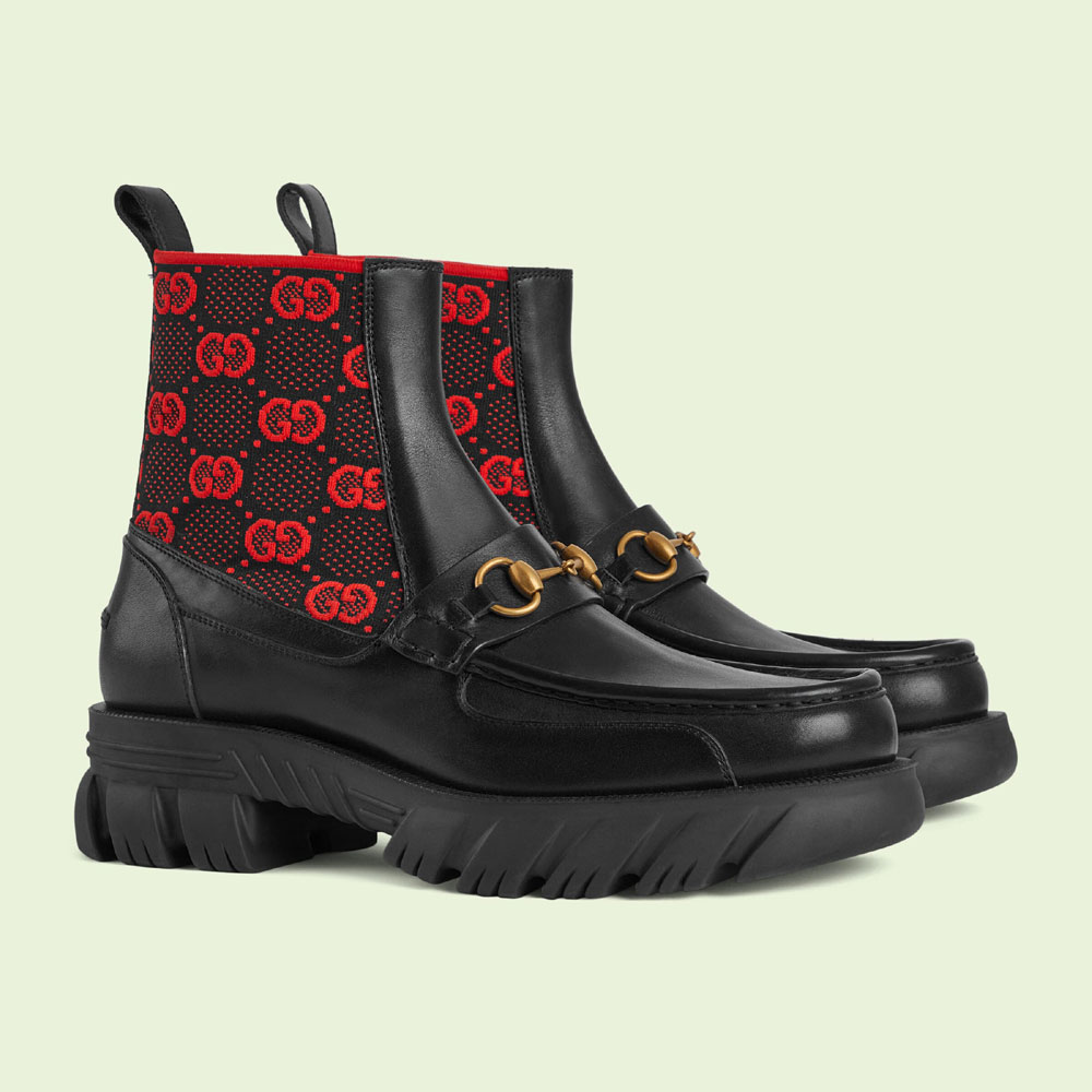 Gucci GG jersey boot with Horsebit 718708 AAA4Y 1071 - Photo-2