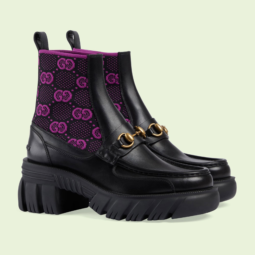 Gucci GG jersey boot with Horsebit 718716 AAA4Y 1074 - Photo-2