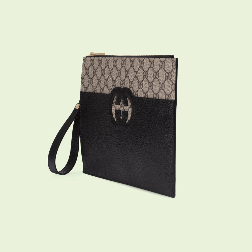 Gucci Pouch with cut-out Interlocking G 723320 K9GSG 9769 - Photo-2