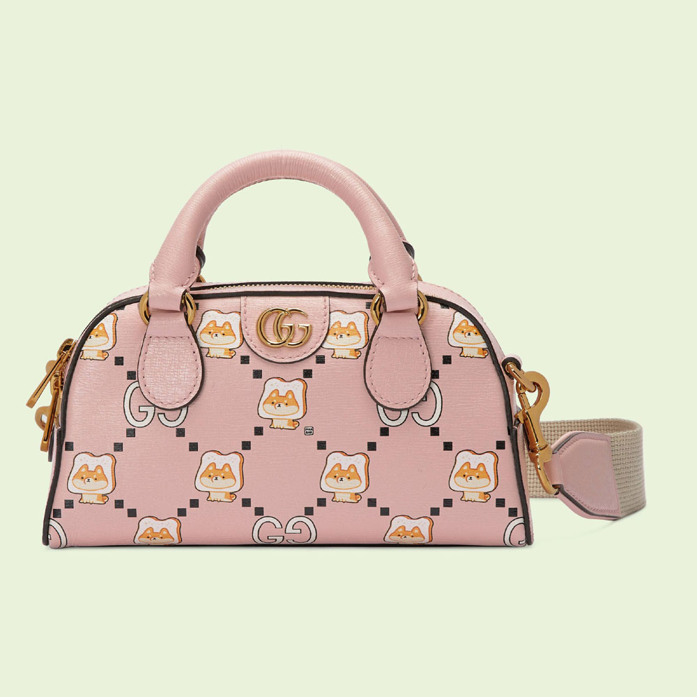 Gucci Ophidia GG animal print mini bag 724606 AABUD 8441