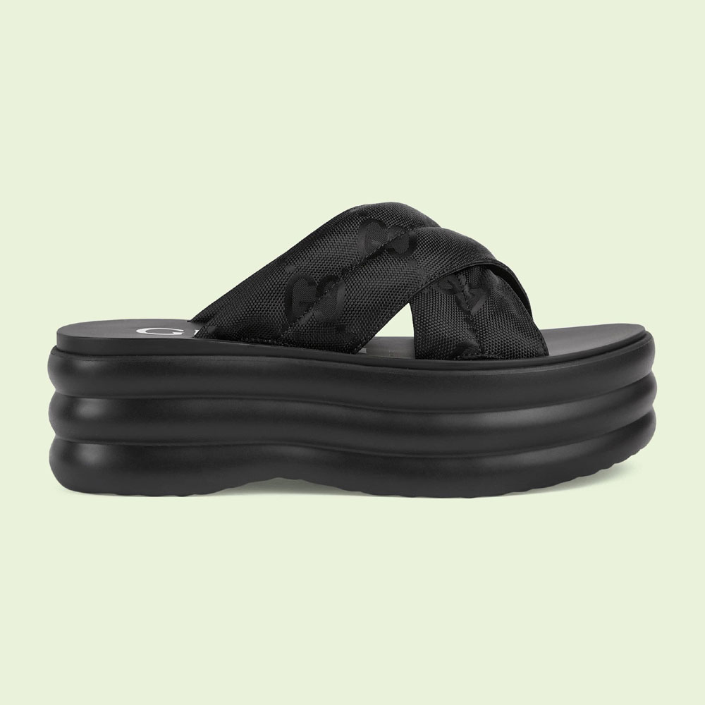 Gucci GG platform slide sandal 738707 H9H00 1000