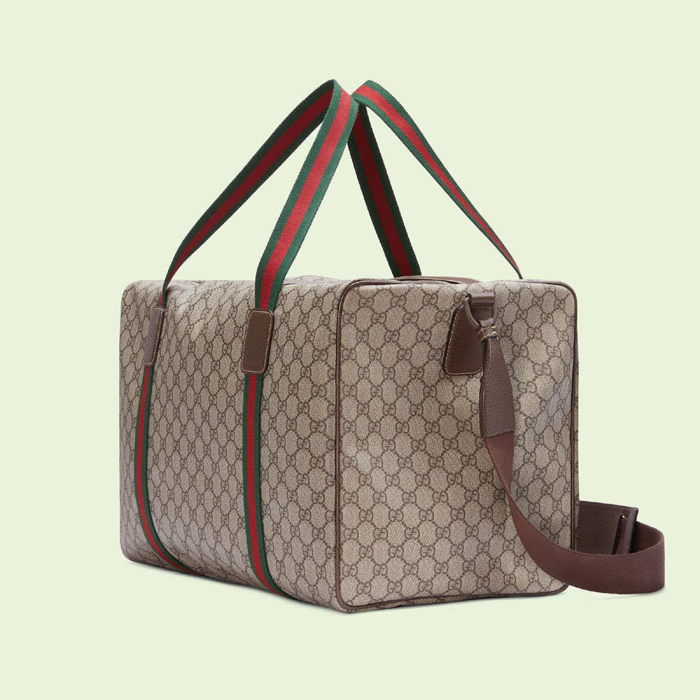 Gucci Large duffle bag with Web 758664 FACK7 9768 - Photo-2