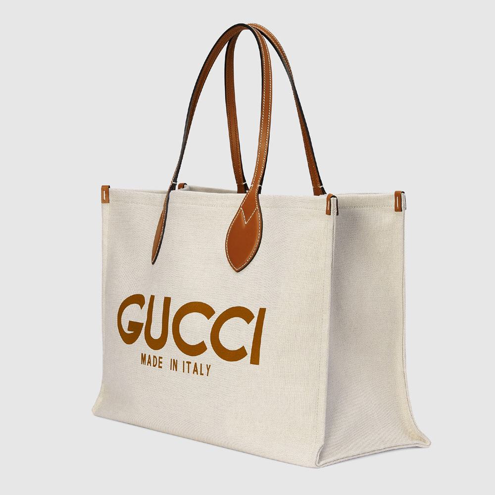 Tote bag with Gucci print 772177 FACUL 8451 - Photo-2