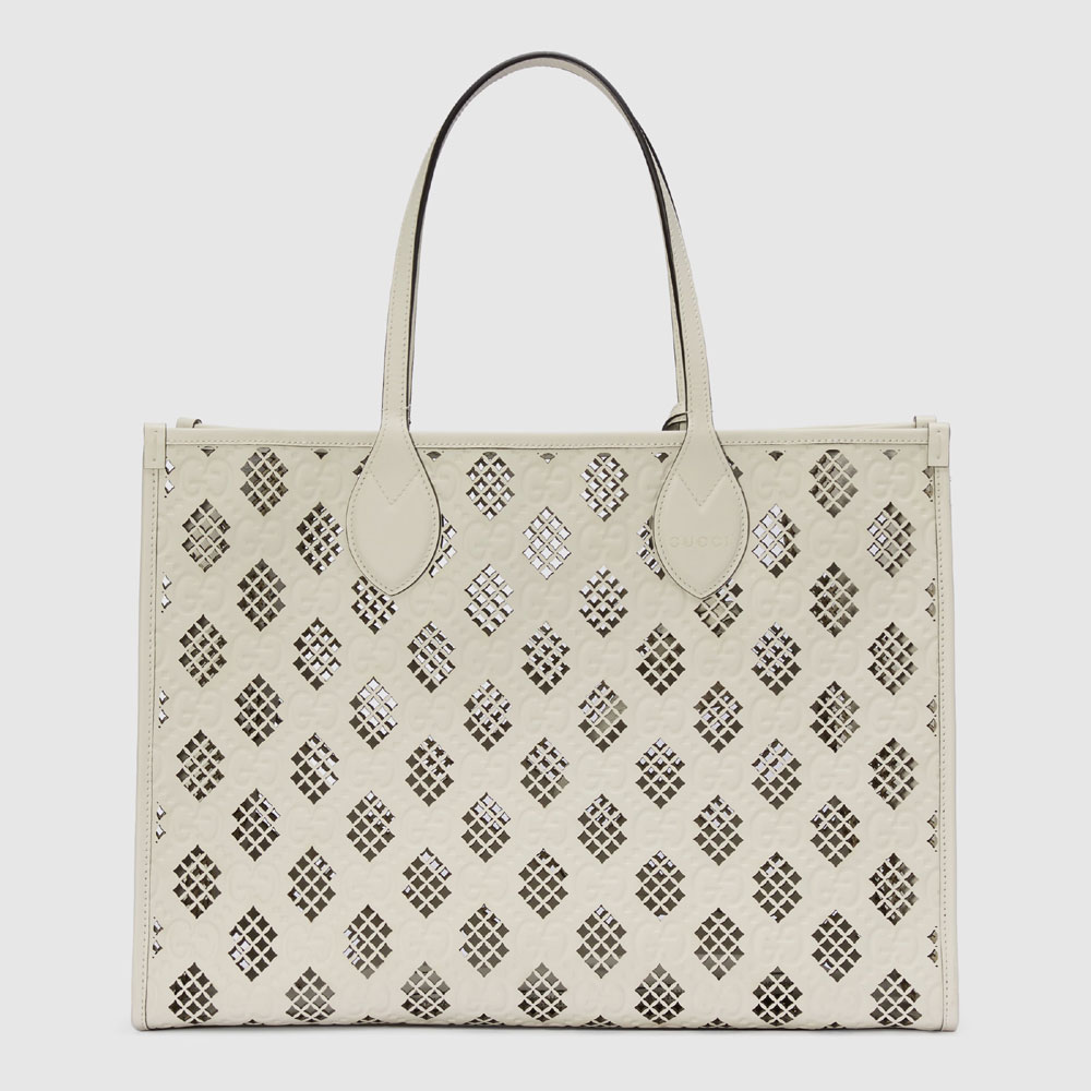 Gucci Medium tote bag with cut-out motif 772229 AAC1B 9022 - Photo-4