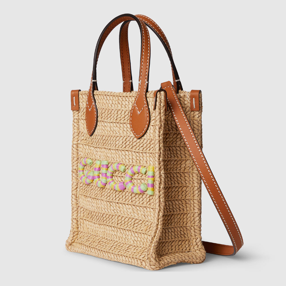 Gucci Super mini straw-effect bag 780083 FAC42 9561 - Photo-2