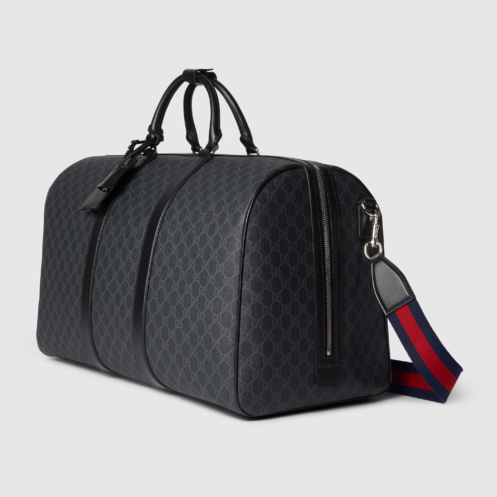 Gucci GG Duffle Bag In Black GG Supreme 792075 FADJA 1042 - Photo-2