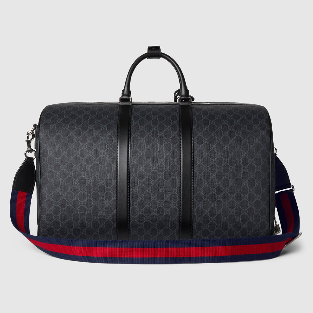 Gucci GG Duffle Bag In Black GG Supreme 792075 FADJA 1042 - Photo-3