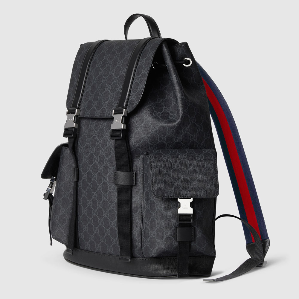 Gucci GG Backpack In Black GG Supreme 792080 FADJQ 1185 - Photo-2