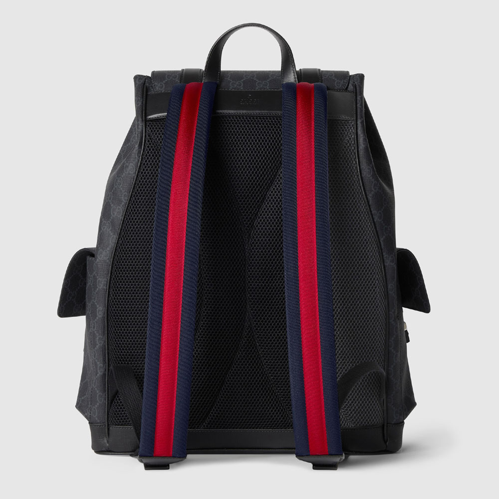 Gucci GG Backpack In Black GG Supreme 792080 FADJQ 1185 - Photo-3