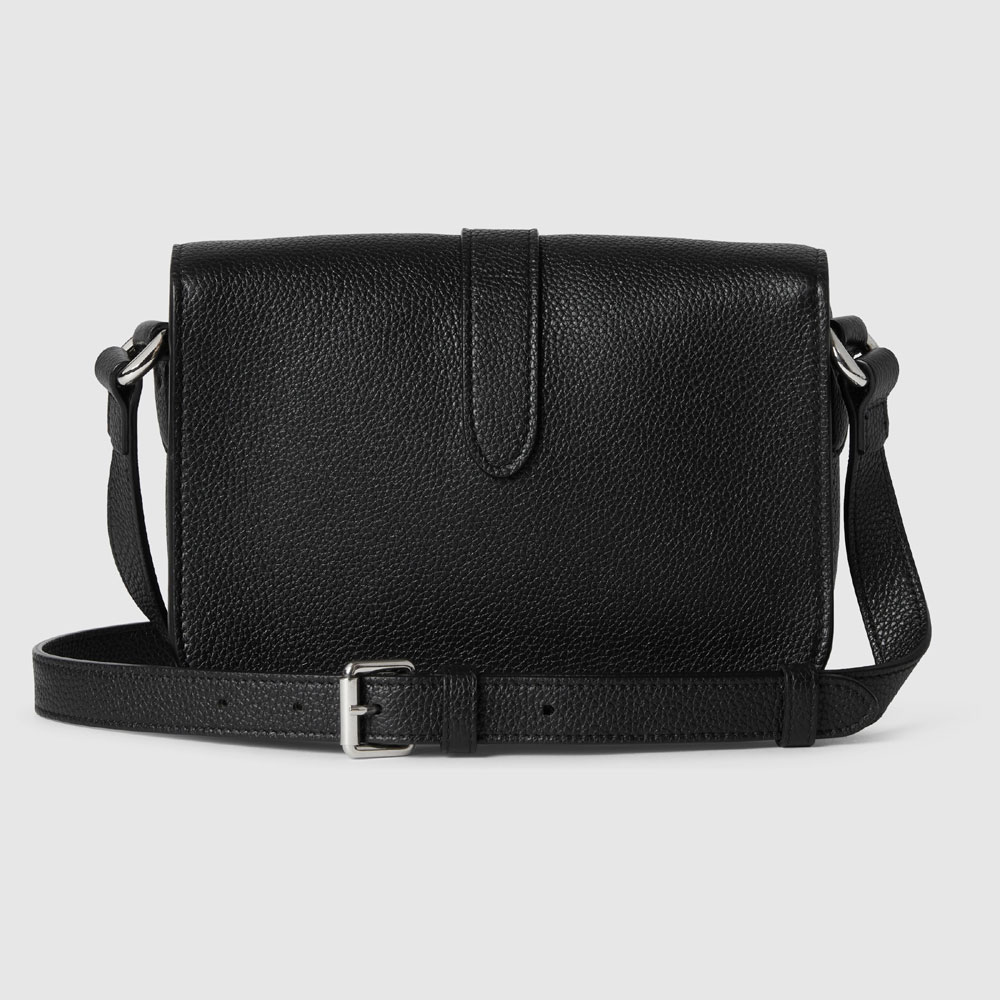 Gucci Super Mini Shoulder Bag In Black Leather 800313 AADYK 1060 - Photo-3