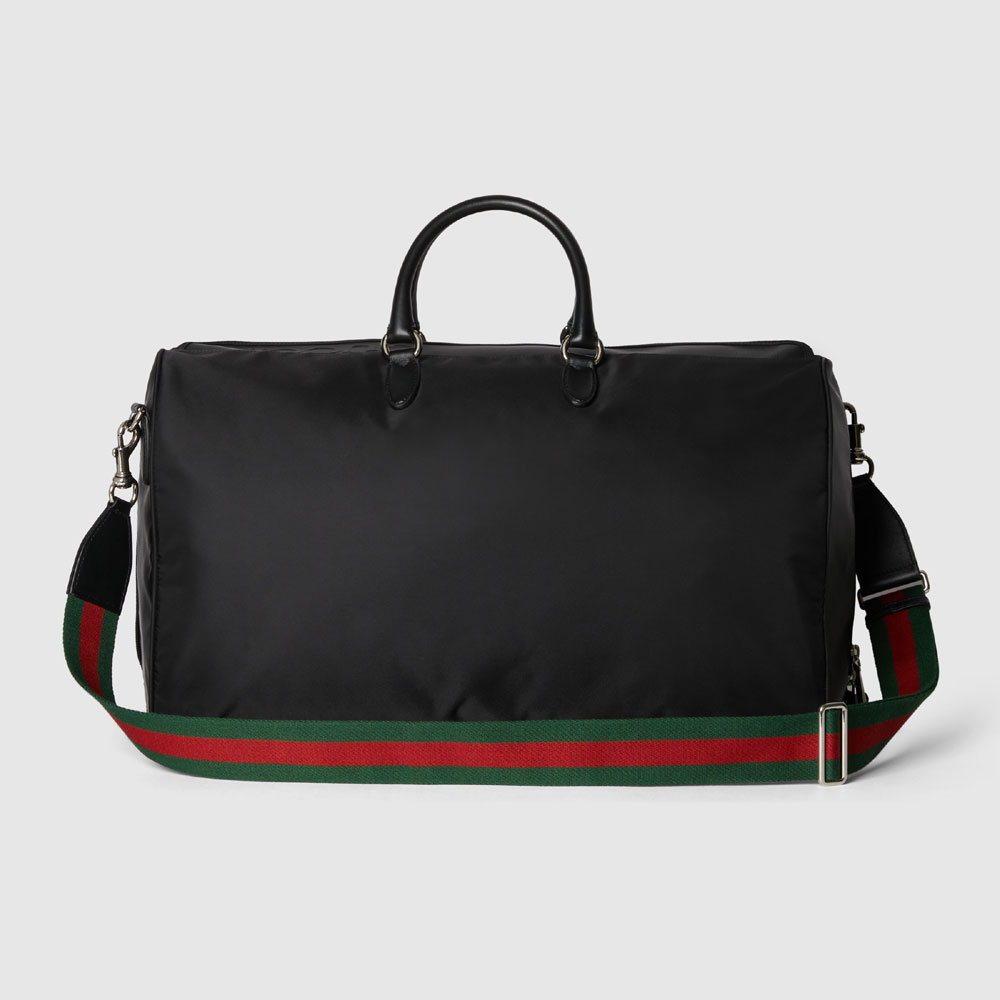 Gucci Large Duffle Bag In Black Nylon 802094 FADUL 1066 - Photo-3