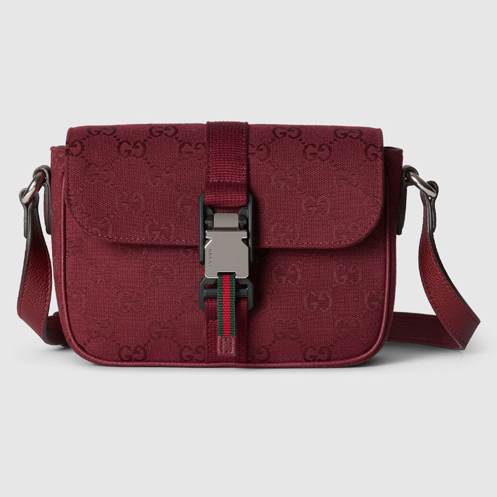 Gucci Mini GG Crossbody Bag Canvas 802100 FADUT 6246