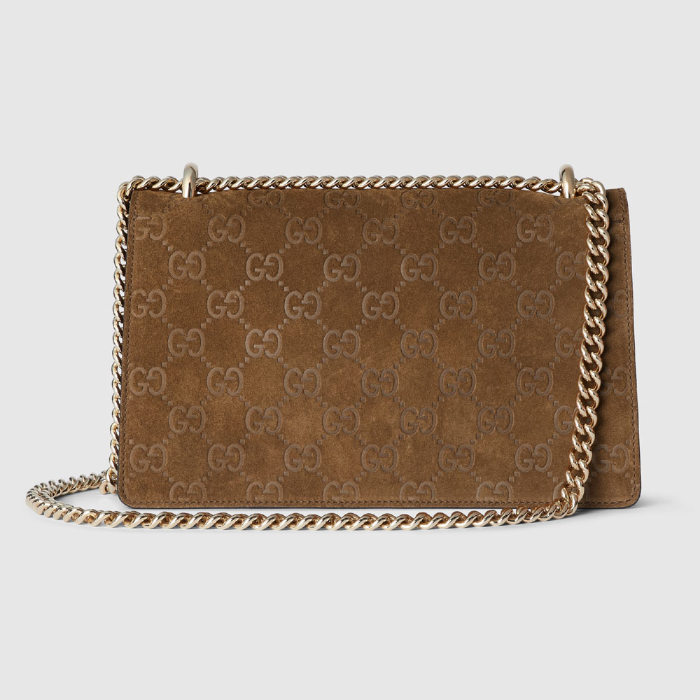 Gucci Dionysus Small Shoulder Bag In Brown Suede 818145 AAEG4 2118 - Photo-3