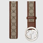Gucci Original GG belt with interlocking G 142930 KGDHN 8526 - thumb-2
