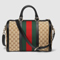 Gucci Vintage Web Original GG boston bag 247205 KQW5G 9775 - thumb-3