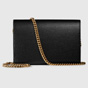 Gucci GG Marmont leather mini chain bag 401232 A7M0T 1000 - thumb-3