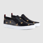 Gucci Leather slip-on sneaker with bees 407364 AXWB0 1076