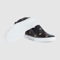Gucci Leather slip-on sneaker with bees 407364 AXWB0 1076 - thumb-4