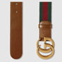 Gucci Web belt with double G buckle 409416 H17WT 8623 - thumb-2