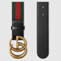 Gucci Web belt with double G buckle 409416 HE21T 8476 - thumb-2