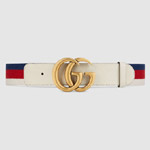 Gucci Sylvie Web belt with double G buckle 409416 HE2MT 8351