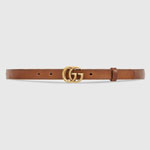 Gucci Leather belt with Double G buckle 409417 CVE0T 2535