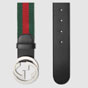 Gucci Web belt with G buckle 411924 H917N 1060 - thumb-2