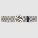 Gucci GG Supreme belt with G buckle 411924 KGDHN 4075