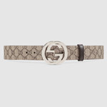 Gucci GG Supreme belt with G buckle 411924 KGDHN 9643