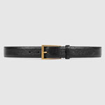 Gucci Leather belt with rectangular buckle 429028 CWI0T 1000