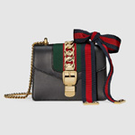 Gucci Sylvie leather mini chain bag 431666 CVLEG 8638