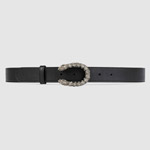 Gucci Leather belt with crystal Dionysus buckle 432142 AP0IN 8176
