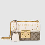 Gucci Padlock studded GG Supreme shoulder bag 432182 K8K3G 8391