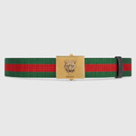 Gucci Embroidered Web belt 437498 H1FIT 8476