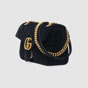 Gucci GG Marmont velvet shoulder bag 443497 K4D2T 1000 - thumb-2