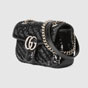 Gucci GG Marmont mini sequin shoulder bag 446744 9SYWP 1000 - thumb-2