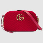 Gucci GG Marmont velvet small shoulder bag 447632 9QIBT 6433