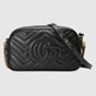 Gucci GG Marmont small matelasse shoulder bag 447632 DTD1T 1000 - thumb-2