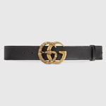Gucci Leather belt with Double G buckle with snake 458949 CVE0T 1000