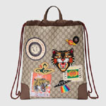 Gucci Courrier soft GG Supreme drawstring backpack 473872 K9RVT 8863