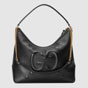Gucci Embossed GG leather hobo 474988 DSVTG 1000 - thumb-2