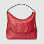 Gucci Embossed GG leather hobo 474988 DSVTG 6433 - thumb-2