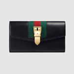 Gucci Sylvie leather continental wallet 476084 CWLSG 1060