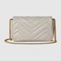 Gucci GG Marmont Super Mini Bag Light Grey 476433 DTDHT 1712 - thumb-3