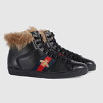 Gucci Ace high-top sneaker with wool 497367 0FI50 1093